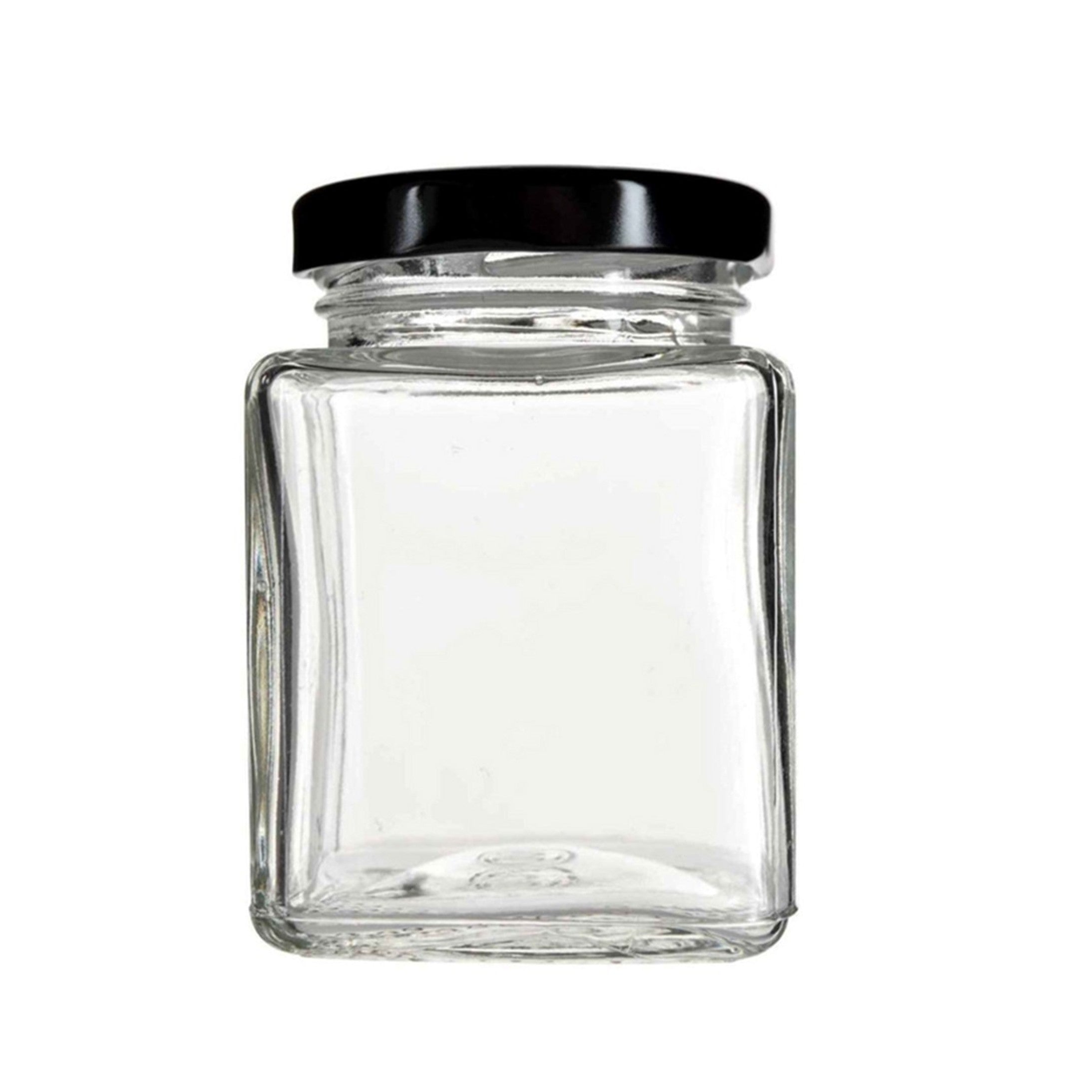 Square Glass Spice Jar