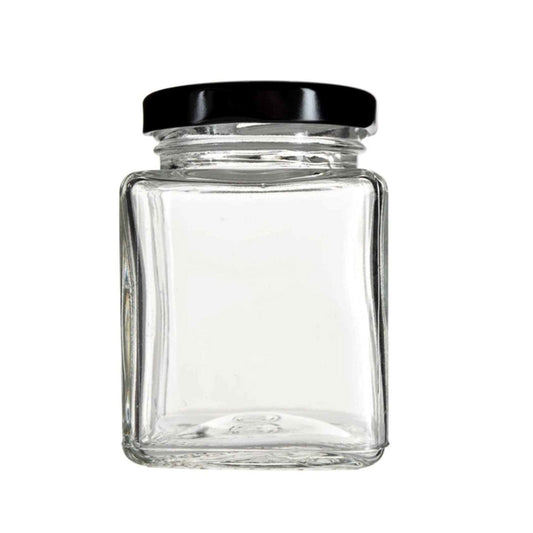 Square Glass Spice Jar