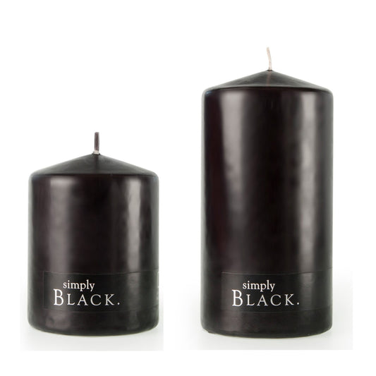 Black Pillar Candle