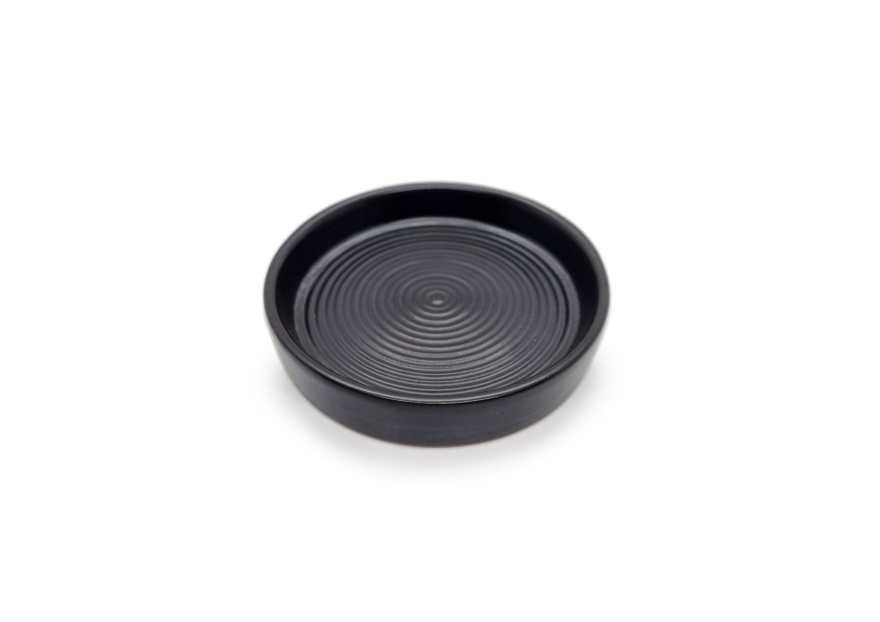Ceramic Candle Plate Black