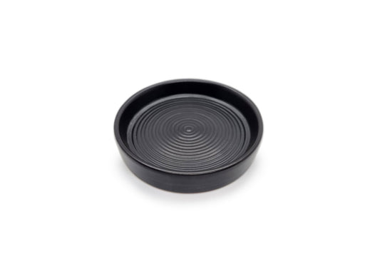 Ceramic Candle Plate Black