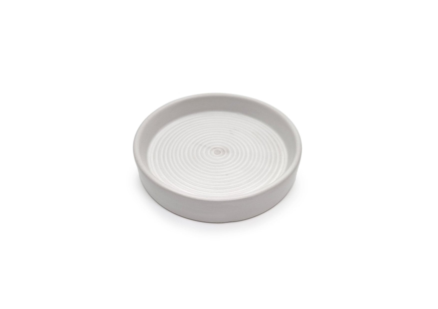 Ceramic Candle Plate White