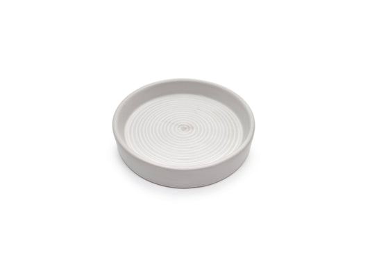Ceramic Candle Plate White