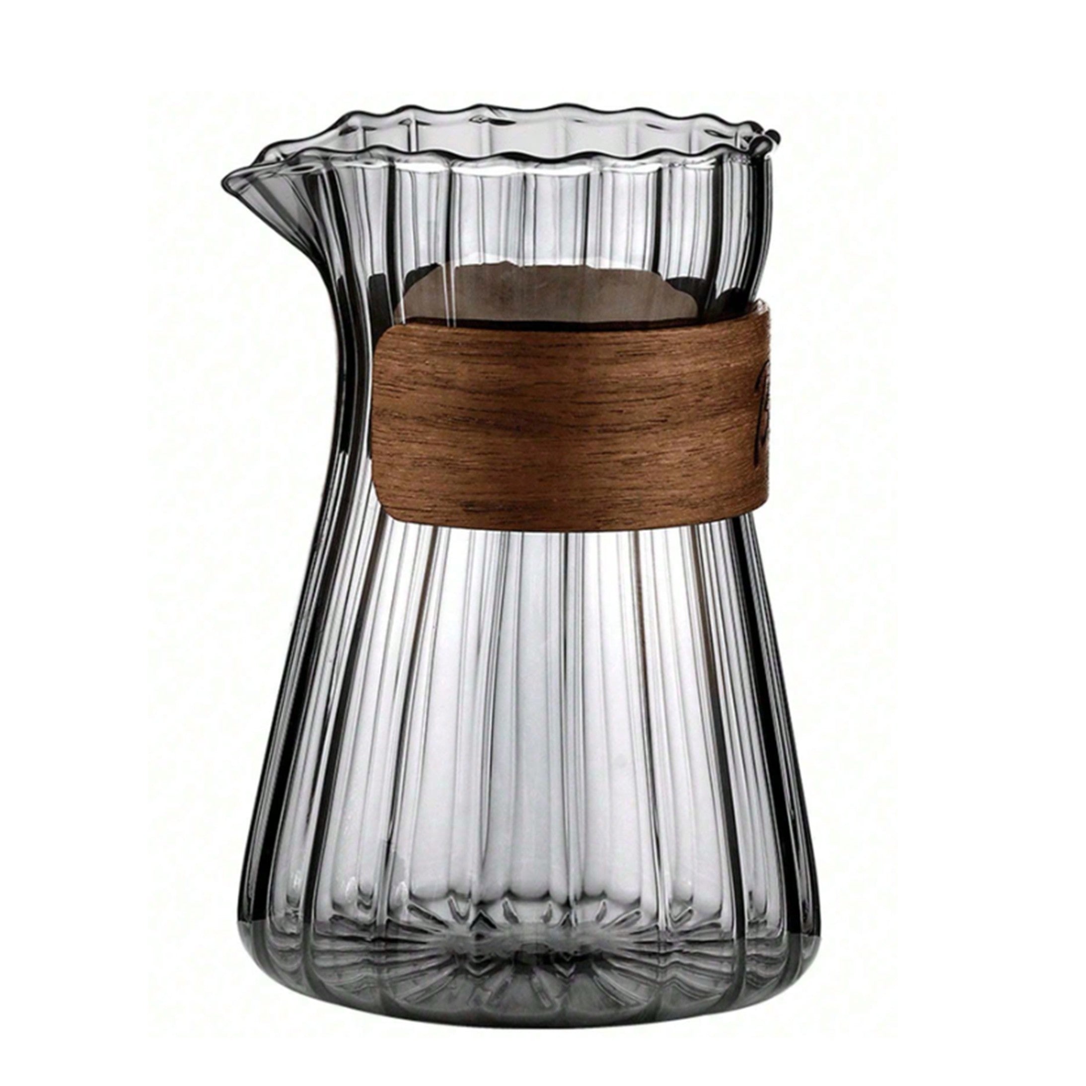 Glass Coffee Pot Vertical Stripe