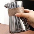 Load image into Gallery viewer, Glass Coffee Pot Vertical Stripe
