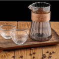 Load image into Gallery viewer, Glass Coffee Pot Vertical Stripe
