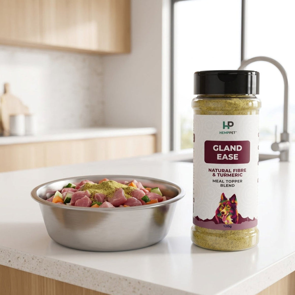 Gland Ease | Natural Fibre & Turmeric Meal Topper