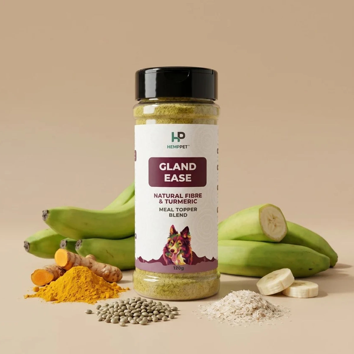 Gland Ease | Natural Fibre & Turmeric Meal Topper