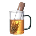 Load image into Gallery viewer, Glass Tea Infuser With Cork Lid
