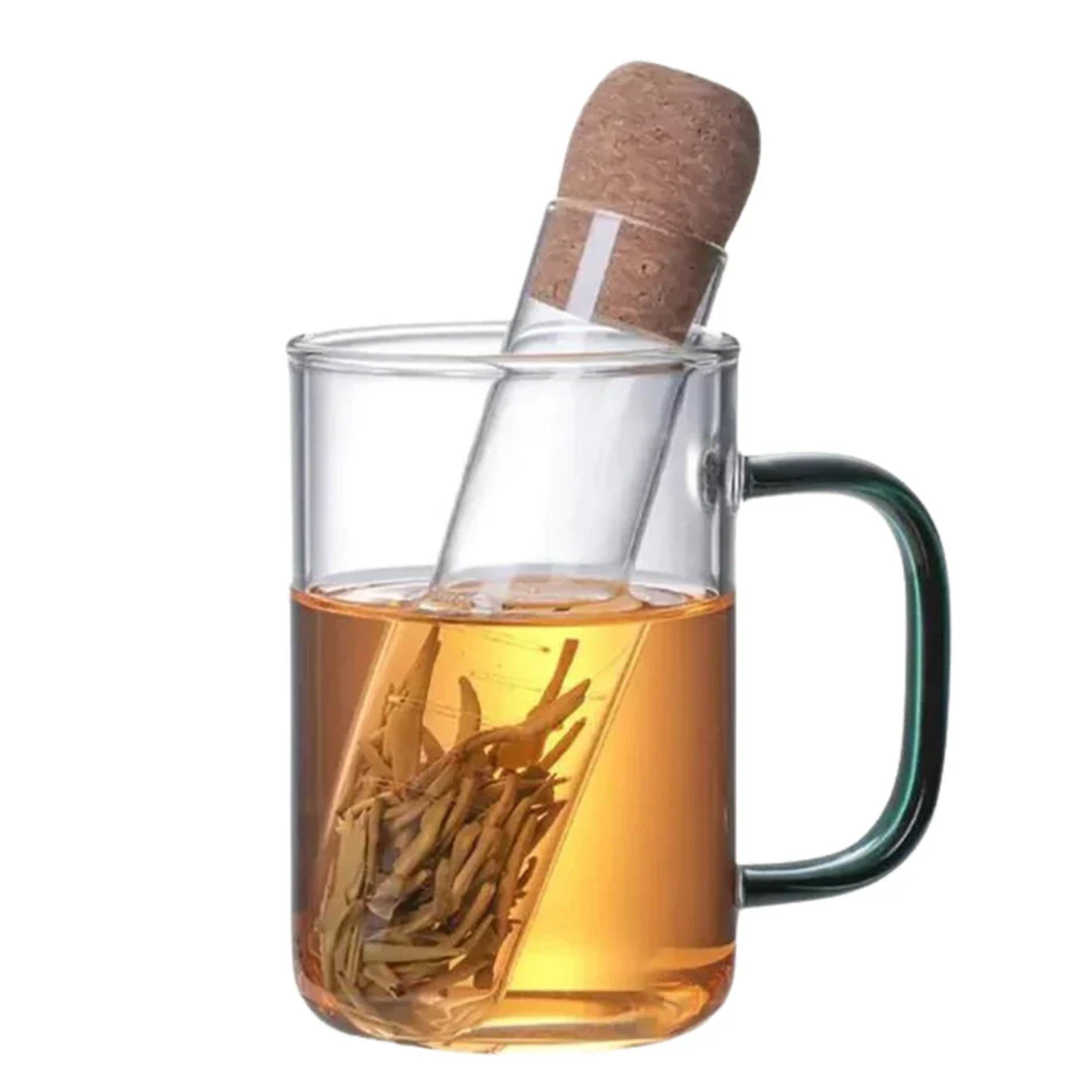 Glass Tea Infuser With Cork Lid