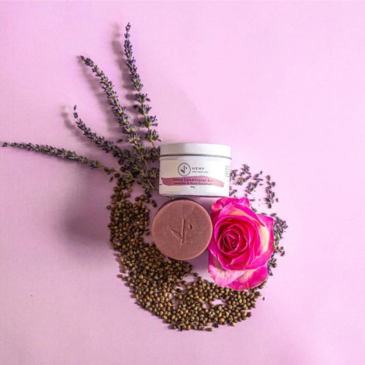 Hemp Conditioner Bar with Lavender & Rose Geranium