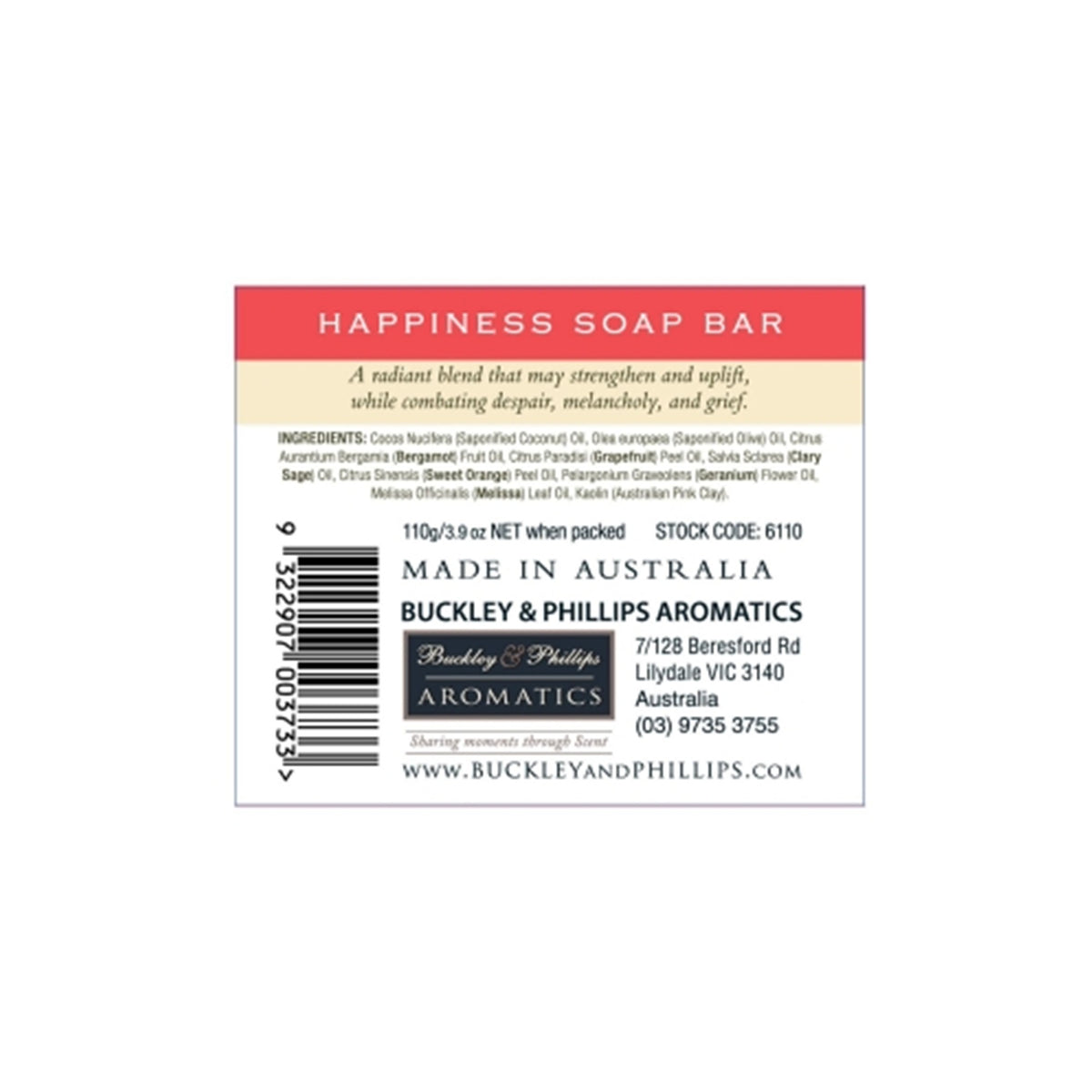 Happiness Soap Bar