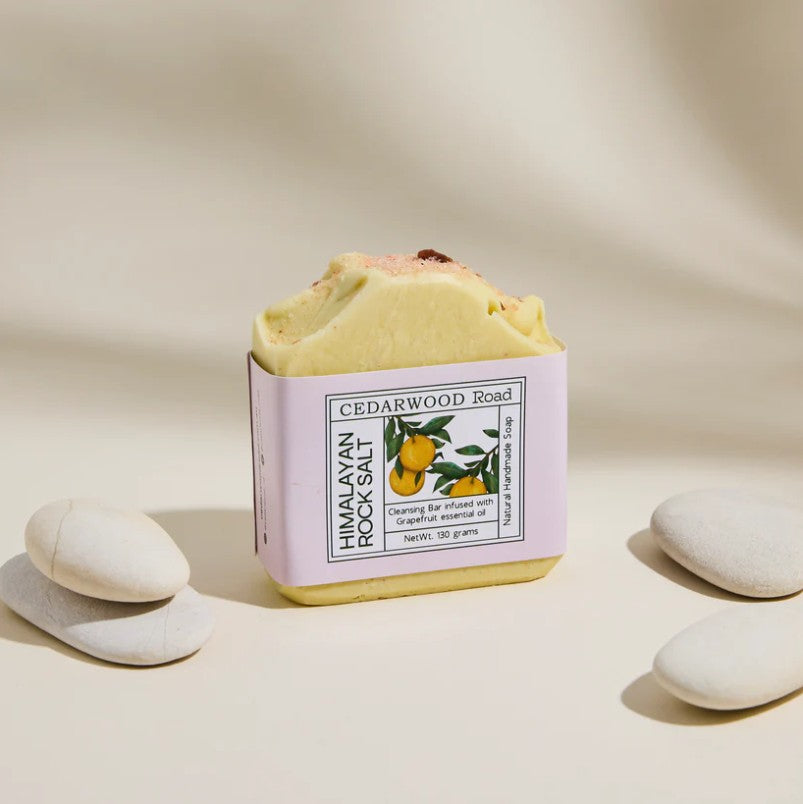 Himalayan Rock Salt Cleansing Bar with Grapefruit Essential Oil