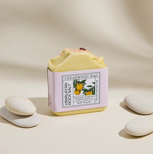 Himalayan Rock Salt Cleansing Bar with Grapefruit Essential Oil