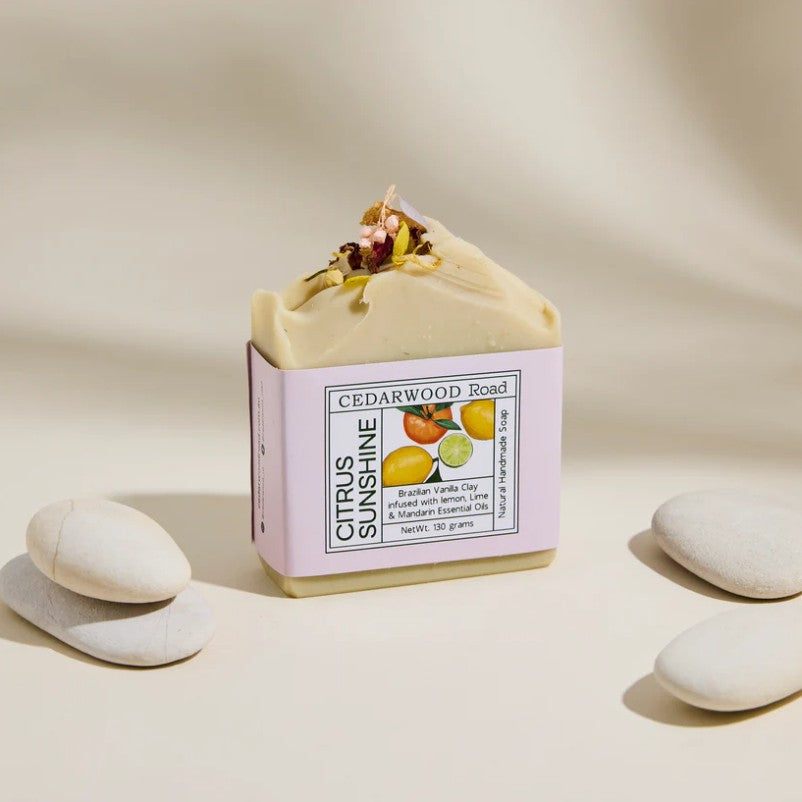 Citrus Sunshine Cleansing Bar with Lemon, Lime & Mandarin