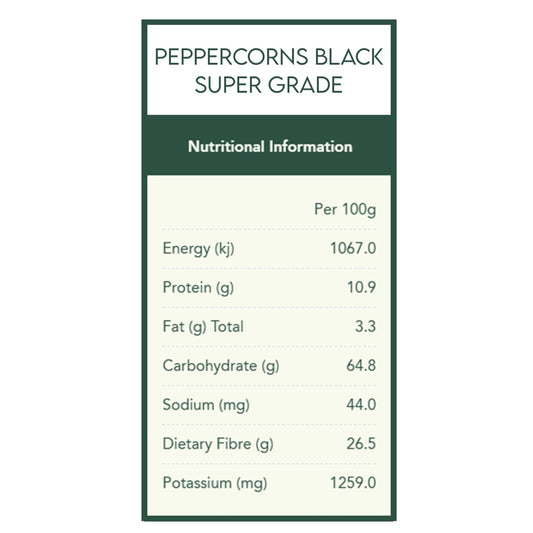 Peppercorns Black Super Grade
