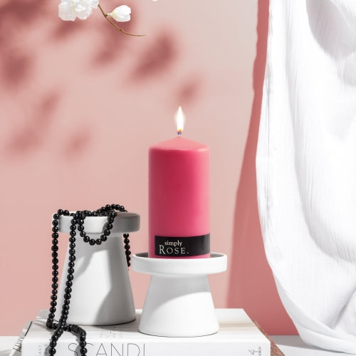 Rose Pillar Candle