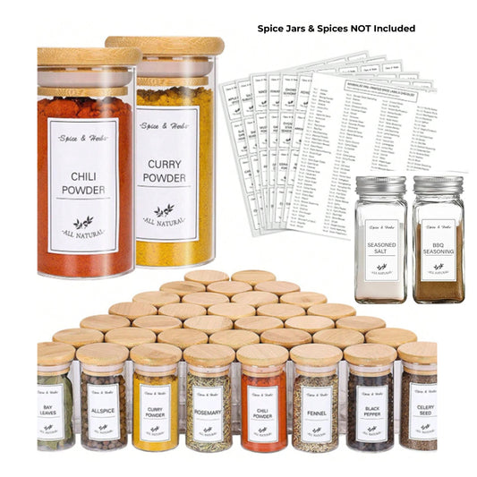 Sticker Spice Labels - Square White