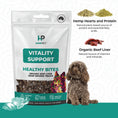 Load image into Gallery viewer, Vitality Support | Hemp Infused Organic Beef Liver Treats for Dogs | 80g
