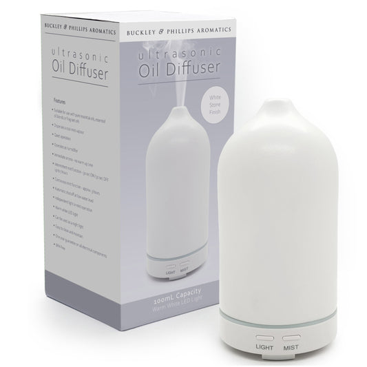 White Stone Ultrasonic Oil Diffuser