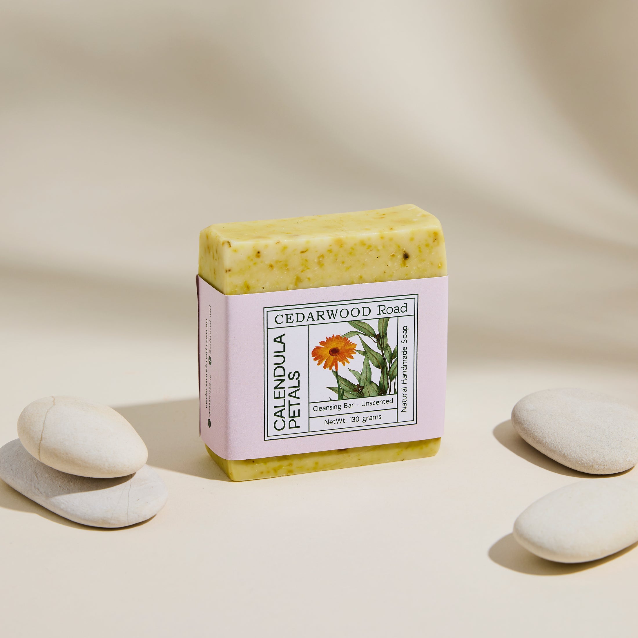 Unscented Calendula Petals Cleansing Bar