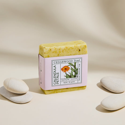 Unscented Calendula Petals Cleansing Bar
