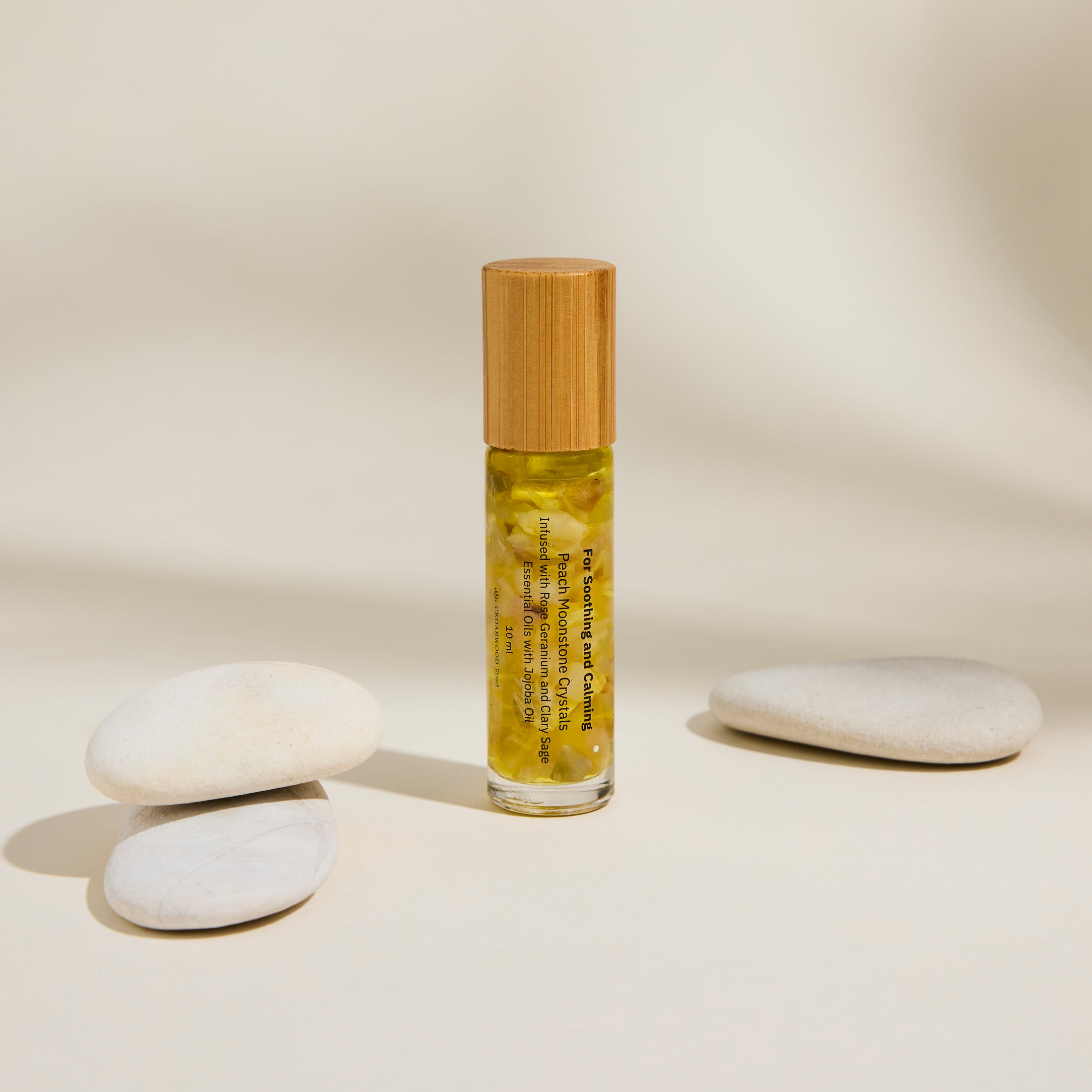Crystal Wellness Roller | Peach Moonstone